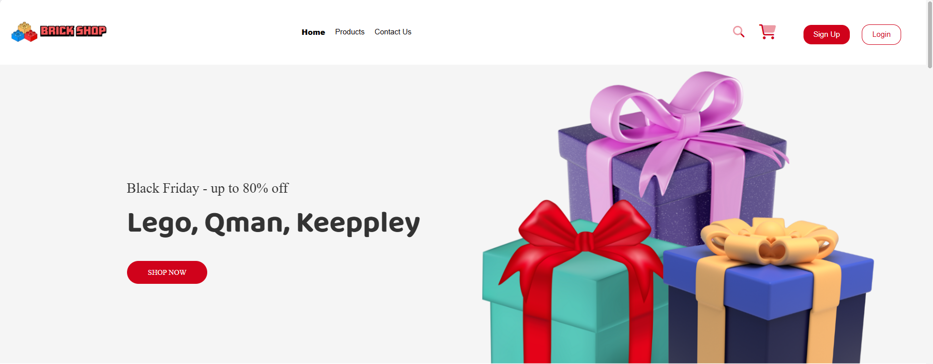 BrickShop Home Page