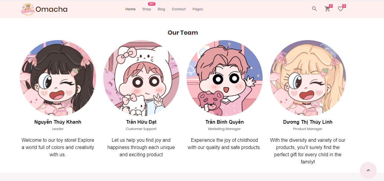 Omacha About Us Page