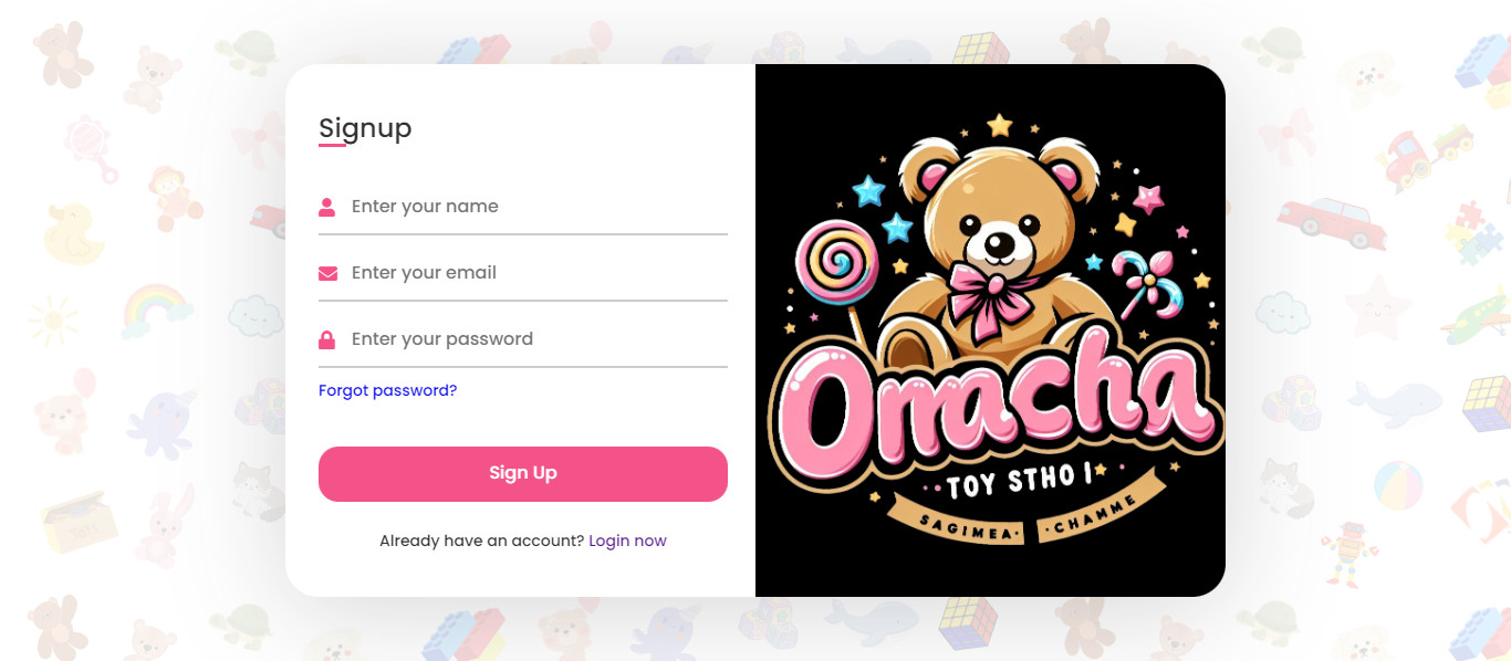 Omacha Registration Page
